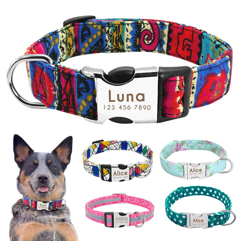 Dog Collar with Engraved ID