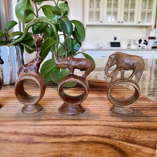 Wooden Napkin Rings (S/6)