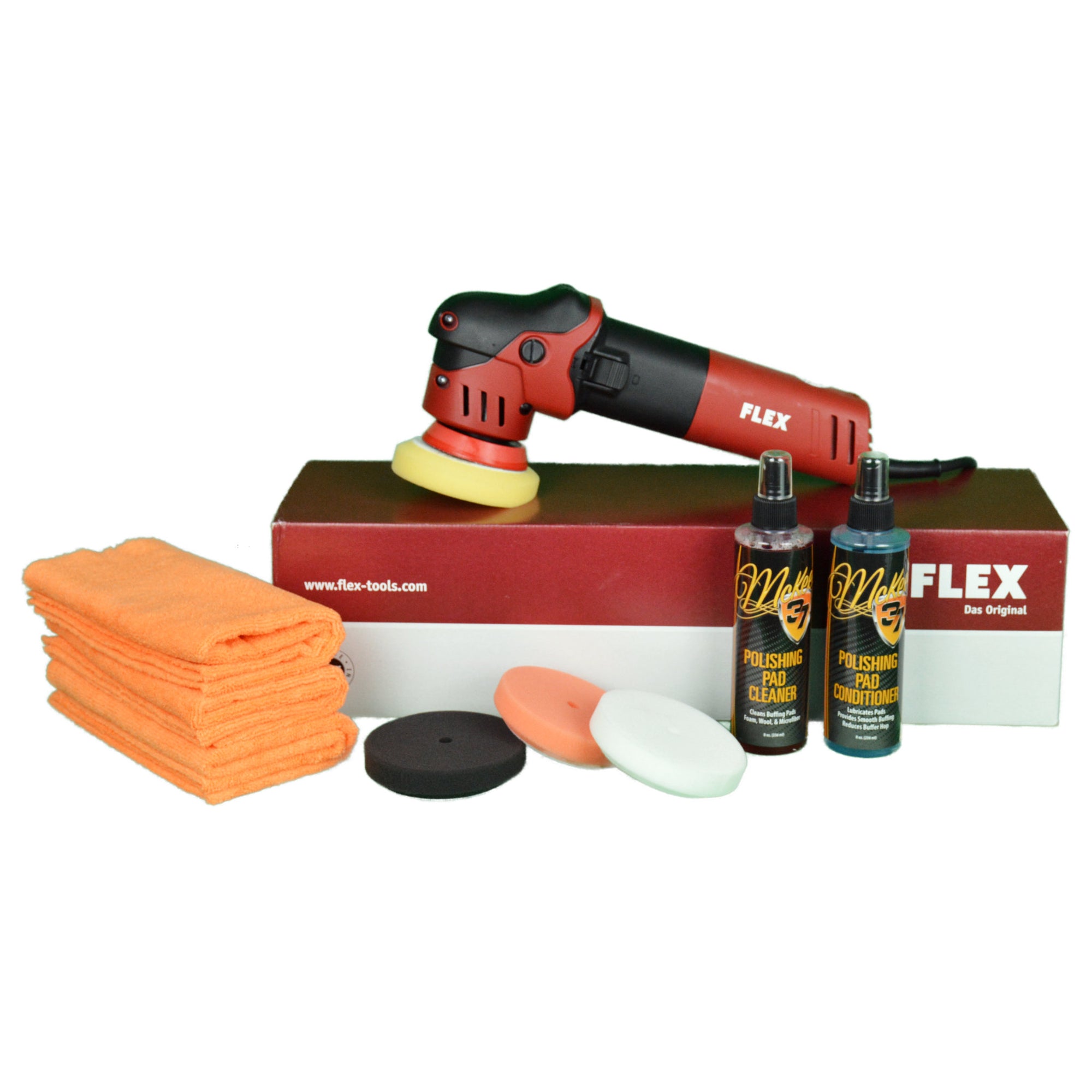 FLEX XCE 10-8 125 Supa Beast Dual Action Polisher Intro Pad Kit