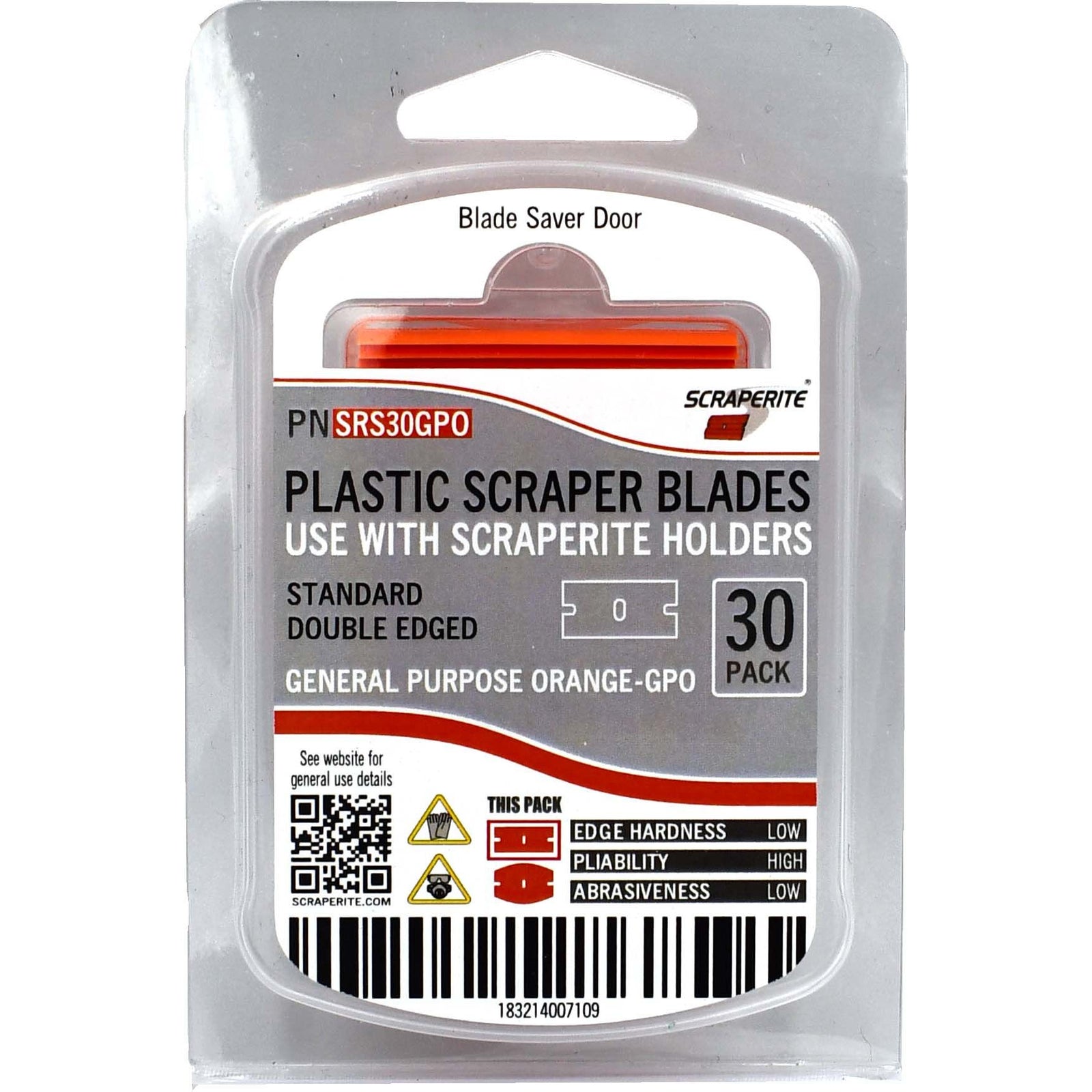 Plastic Razor Scraper Blades Double Edged (1 Pack)
