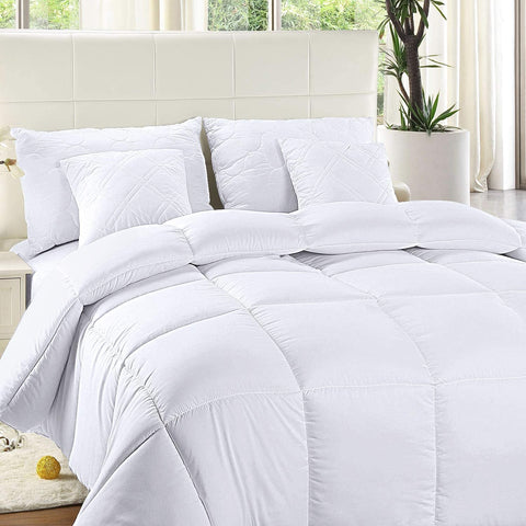 7 Best Lightweight Summer Down Alternative Comforters-Utopia Bedding Comforter Duvet Insert - Quilted Comforter with Corner Tabs