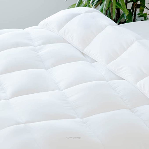 The Best Down Alternative Comforter on Amazon-LINENSPA All Season Hypoallergenic Down Alternative Oversized Microfiber Comforter