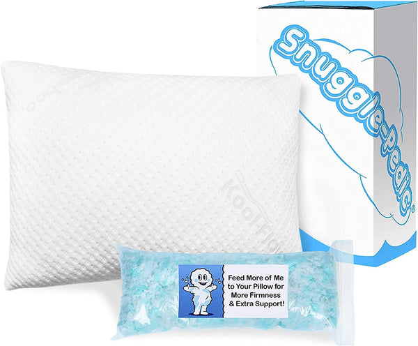 Top 5 Extra Thick Pillow For Side Sleeper-Snuggle-Pedic Adjustable Gel Memory Foam Pillows