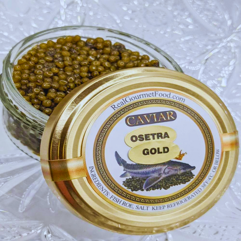Premium Osetra Carat Gold Caviar by Real Gourmet Food