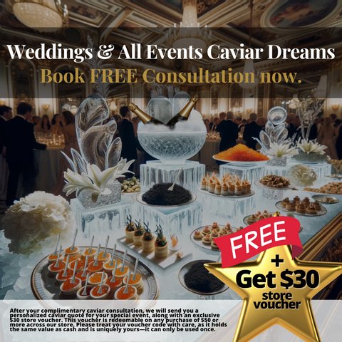 Caviar Consultation for Wedding Menu by Real Gourmet Food