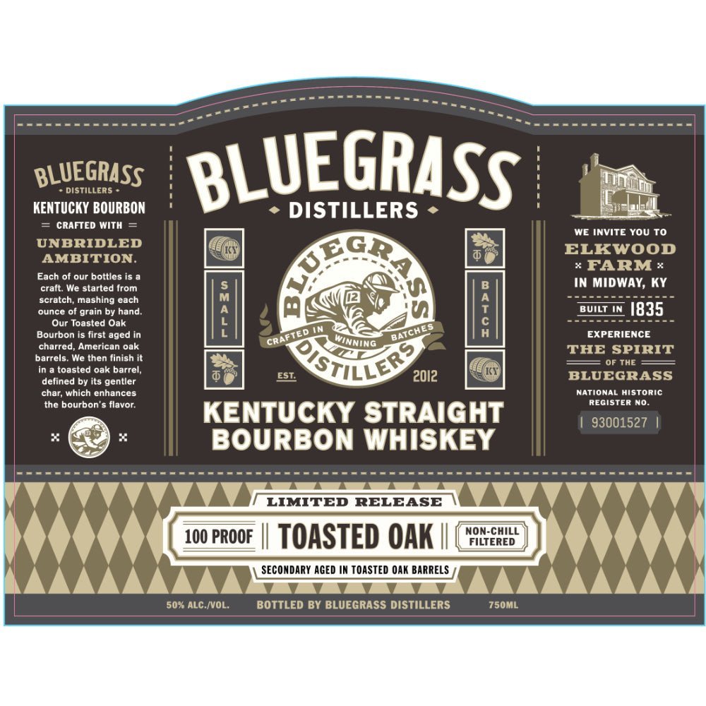 Bluegrass Kentucky Straight Bourbon Toasted Oak