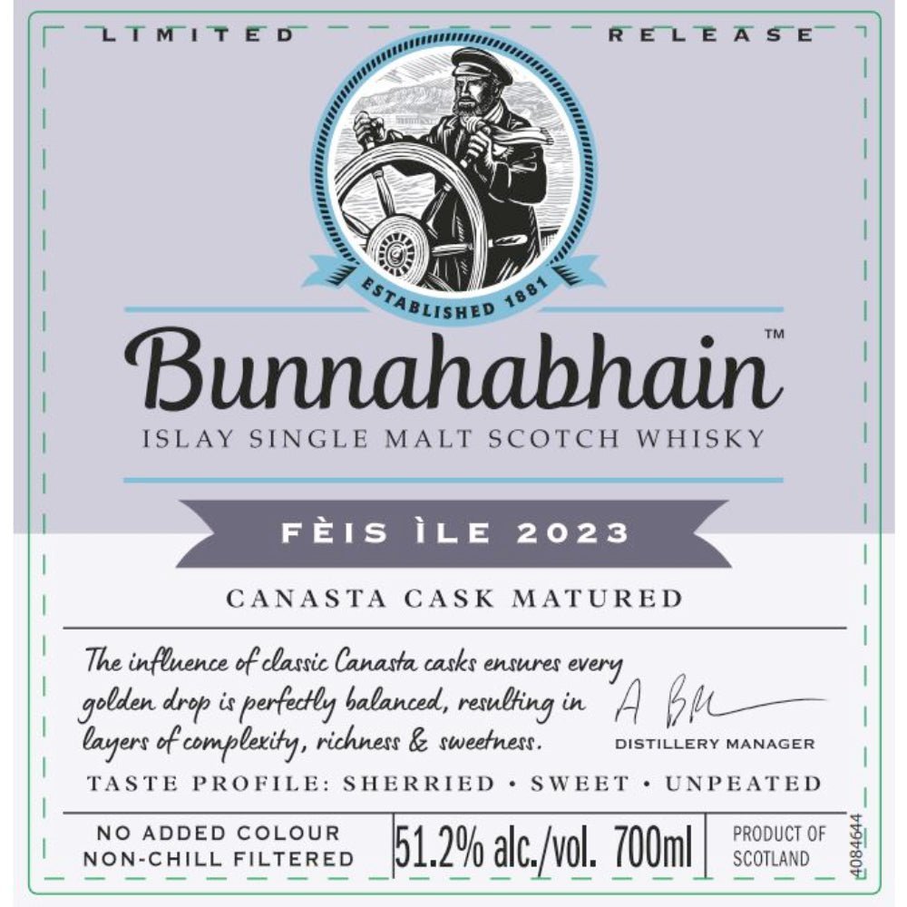 Bunnahabhain FÃ¨is Ã¬le 2023 Canasta Cask Matured