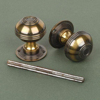 Spira Brass Cottage Mortice/Rim Door Knob (42mm OR 50mm), Polished