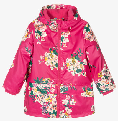 Joules pink shop raincoat