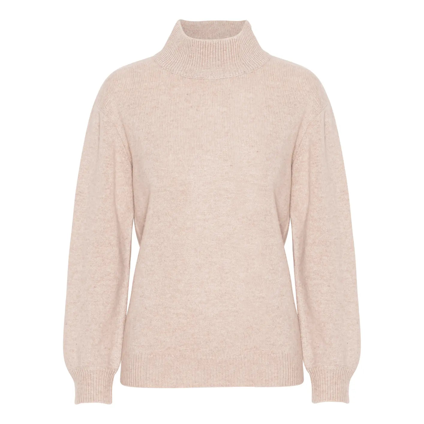 Billede af Leonora cashmere high neck Dusty Nude