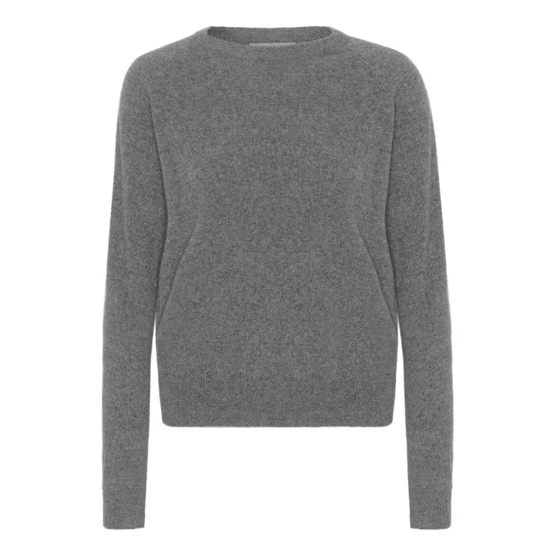 Billede af Cashmere round neck mørk grå