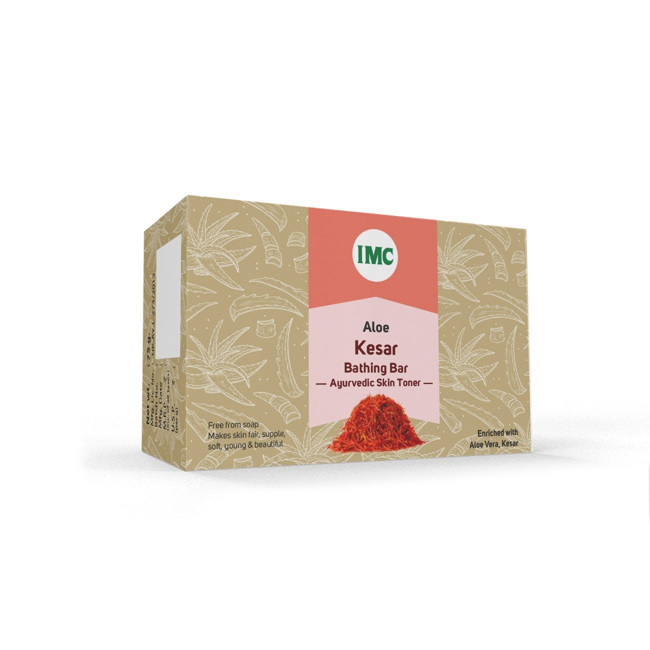 IMC Aloe Kesar Bathing Bar Ayurvedic Skin Toner