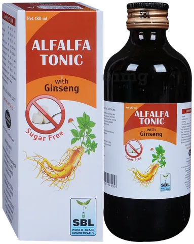 SBL Alfalfa Tonic with Ginseng Sugar Free 180ml