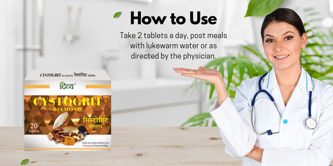 how to use patanjali cystogrit tablet