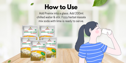 How to consume baps amrut masala soda with lemon