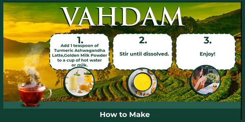 Vahdam Tea Ashwagandha Latte Golden