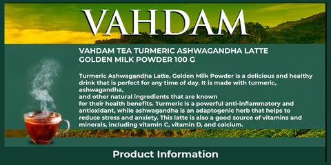 Vahdam Ashwagandha Tumeric Latte