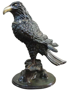 brass statue eagle