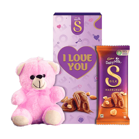 Cadbury Silk Valentines Love Chocolate Bar with Teddy