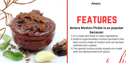 Features of mutton pickle