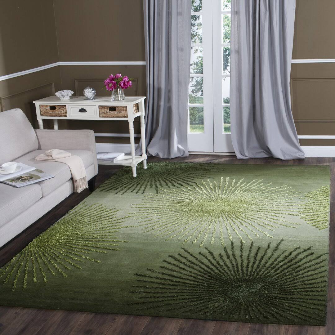 Amier Floral Handmade Tufted Area Rug Wrought Studio Rug Size: Runner 2 6 X 8  RCV3_B4KID81