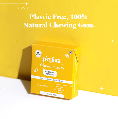 Perfora’s 100 percent sugar and plastic free chewing gum product showcase