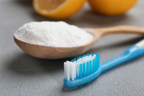 Toothbrush with baking soda for effective teeth whitening