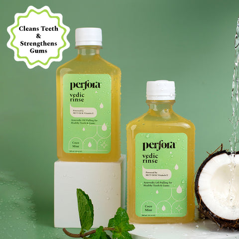 perfora’s ayurveda coco mint oil for oil pulling