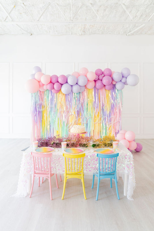 Pastel Rainbow Backdrop – Oh My Darling Party Co