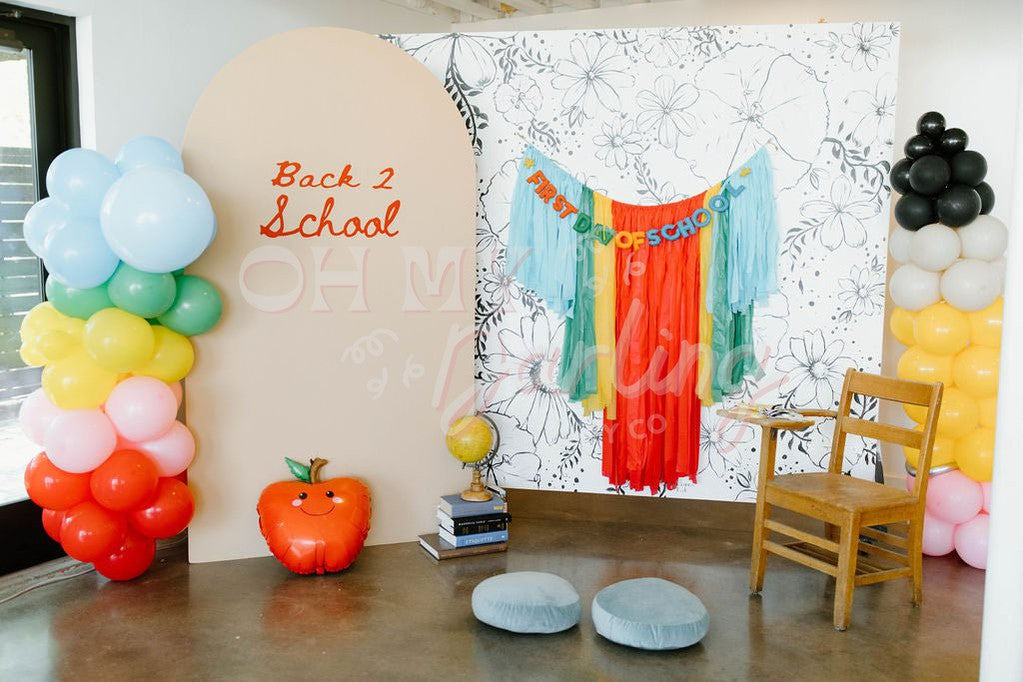 Back 2 School Backdrop – Oh My Darling Party Co