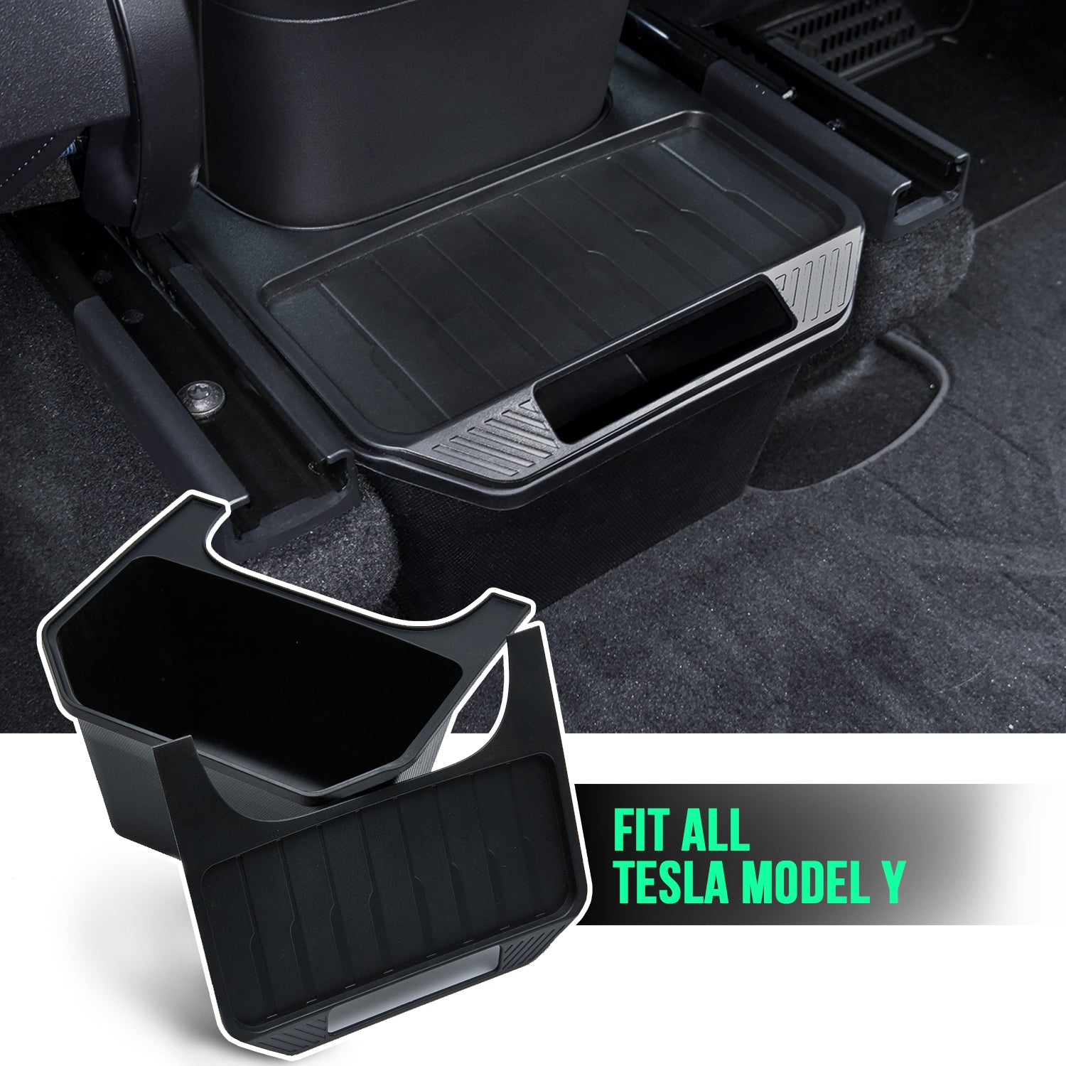 Pour Model Y 5 Trunk Sides Storage Bins Cargo Compartment Liners TPE Rear  Trunk Organizer Storage Box Avec Couvercle En Tapis - Temu Belgium