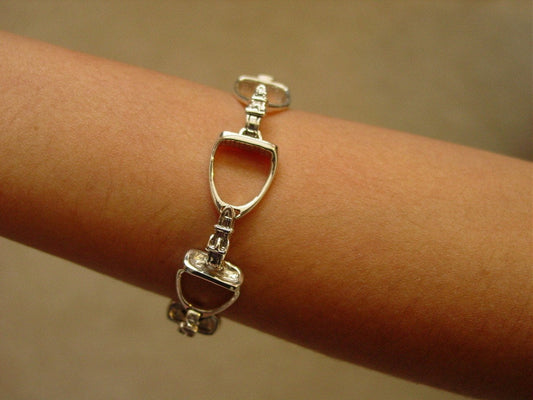 Stirrup Horse Bracelet Sterling Silver Jewelry | Baron Equestrian