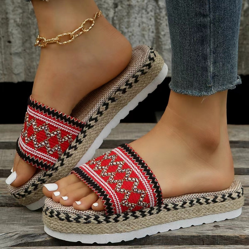 Casual Patchwork Round Comfortable Shoes