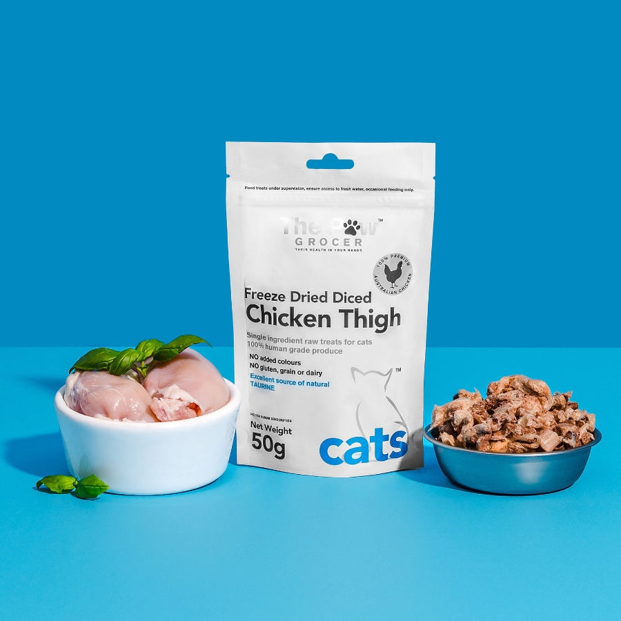 The Paw Grocer Freeze Dried Chicken Thighs for Cats - 50 grams - thepawgrocer product image