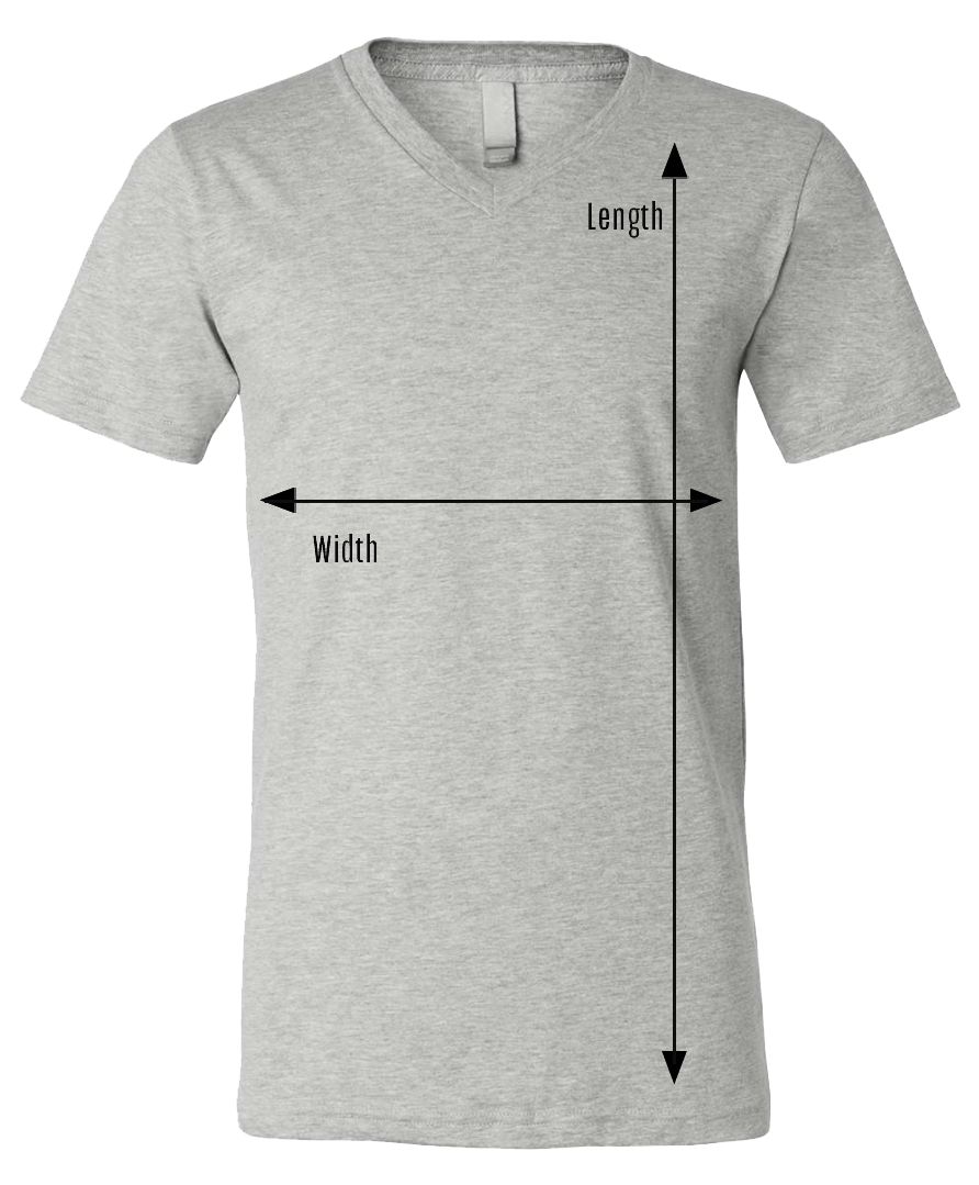 adult v-neck t-shirt