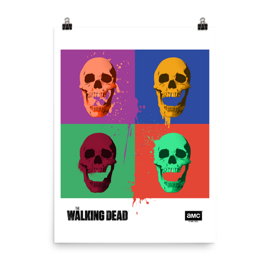 The Walking Dead Negan Graffiti Premium Satin Poster – The Walking Dead Shop