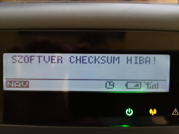 Micra Jota szoftver checksum hiba