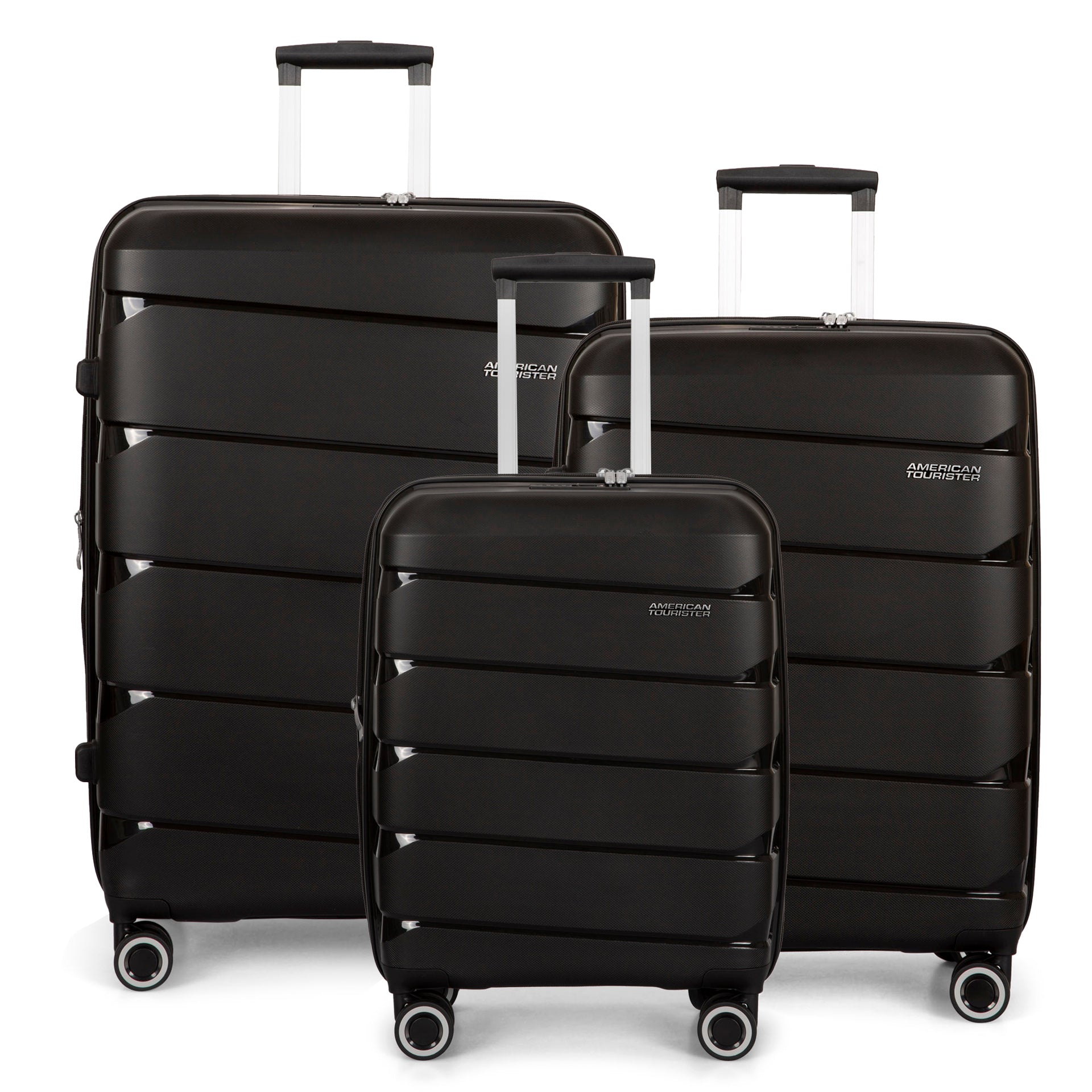 FINAL SALE - Breeze Hardside 3-Piece Luggage Set - Black