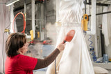 Nettoyage de robe de mariée à la vapeur