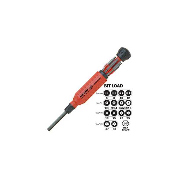Megapro 15 in 1 Multi-Bit Tamperproof Screwdriver (1/4" Hex Shaft Driver)