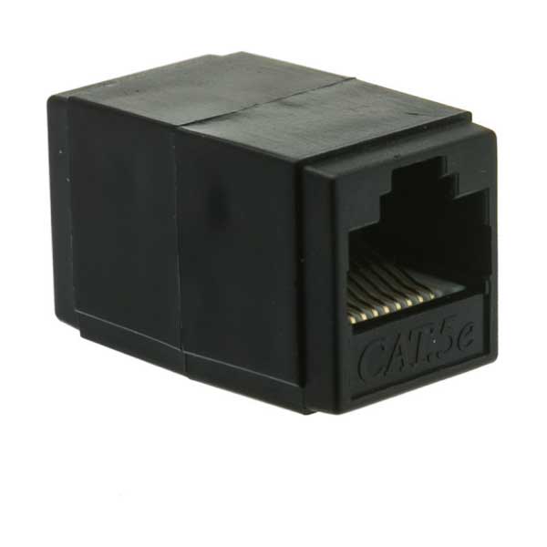 SR Components C5EICBK Unshielded Cat5e In-Line Coupler
