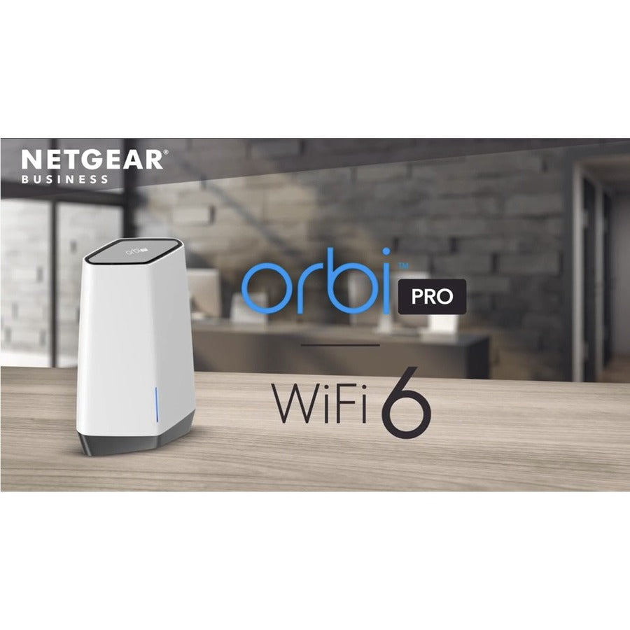 NETGEAR SXK80-100NAS Orbi Pro Business Wi-Fi 6 AX6000 Tri-Band Wi-Fi S