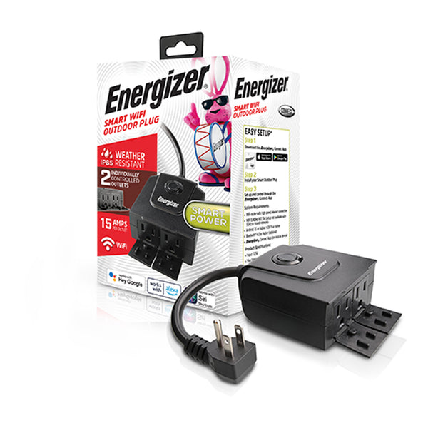 Energizer EIX3-1003-WHT 15-Amp Smart Wi-Fi Plug (Single)