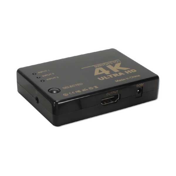PPA 3 Port HDMI Switch w/ Built in Cable 1080p - Micro Center