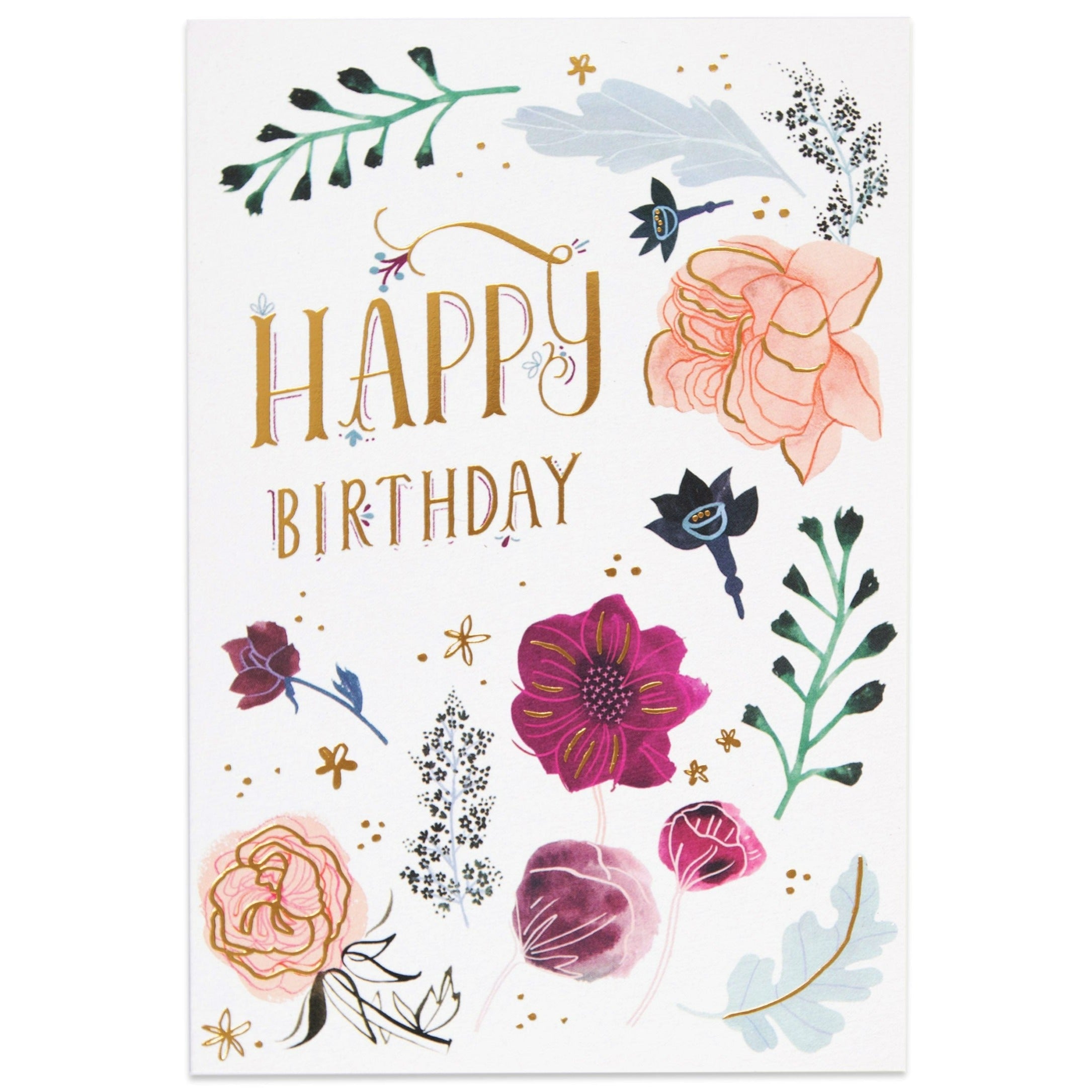 Gorgeous Illustrated Floral Birthday Card – Hallmark Cards Australia