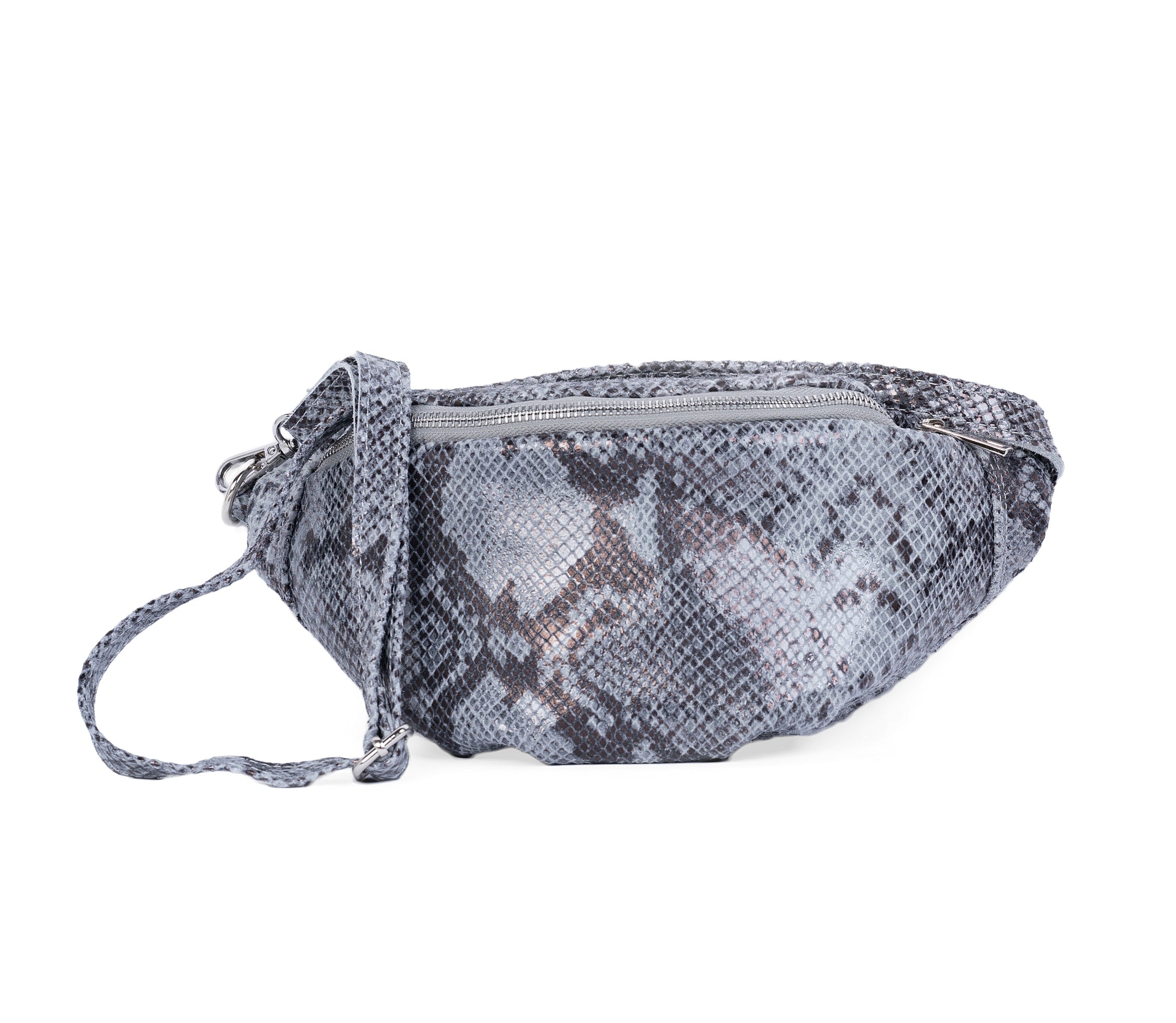Elk jaar Immuniseren Brochure Snake Leather Print Fanny Pack/Belt Bag - Passione di gina/ Made With Love  In Italy