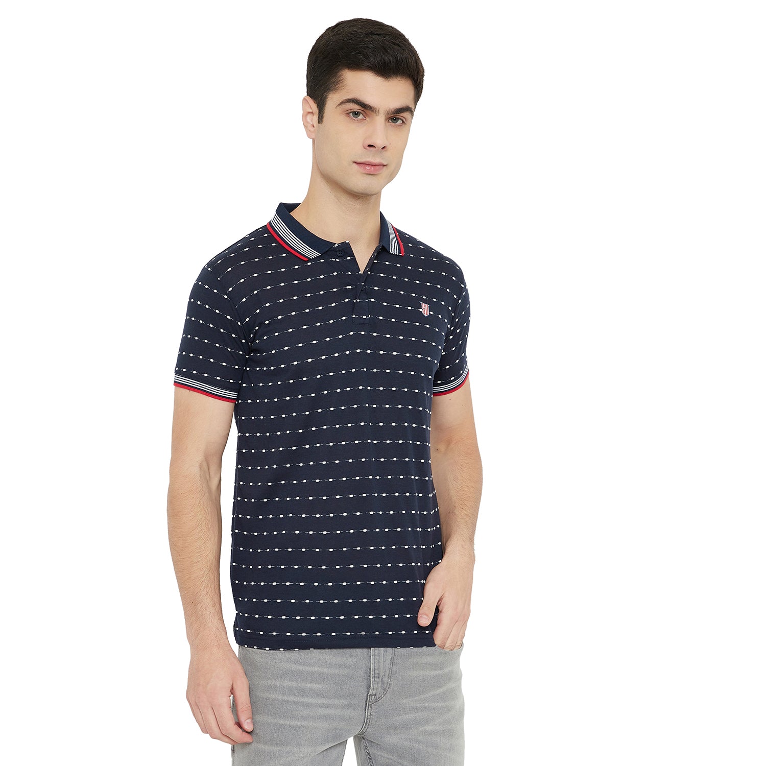 Duke Stardust Men Polo Neck Printed T-Shirt(MTLF159)