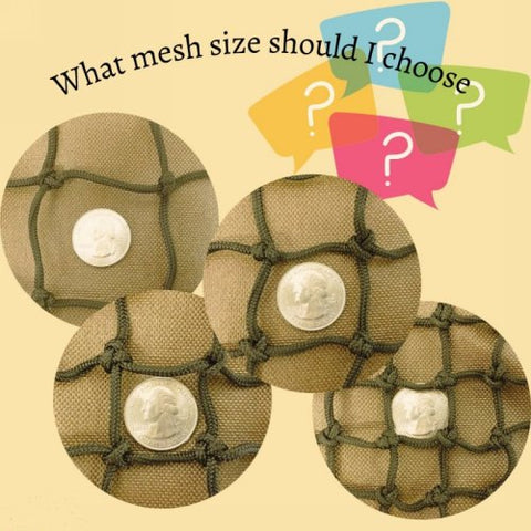 What mesh size should I choose for my slow feeder?