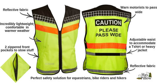 Benefits of Reflective High Visibility Rider's Vest.