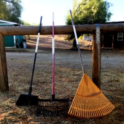 barn hack vet wrap used as soft grip for rakes pitchforks brooms